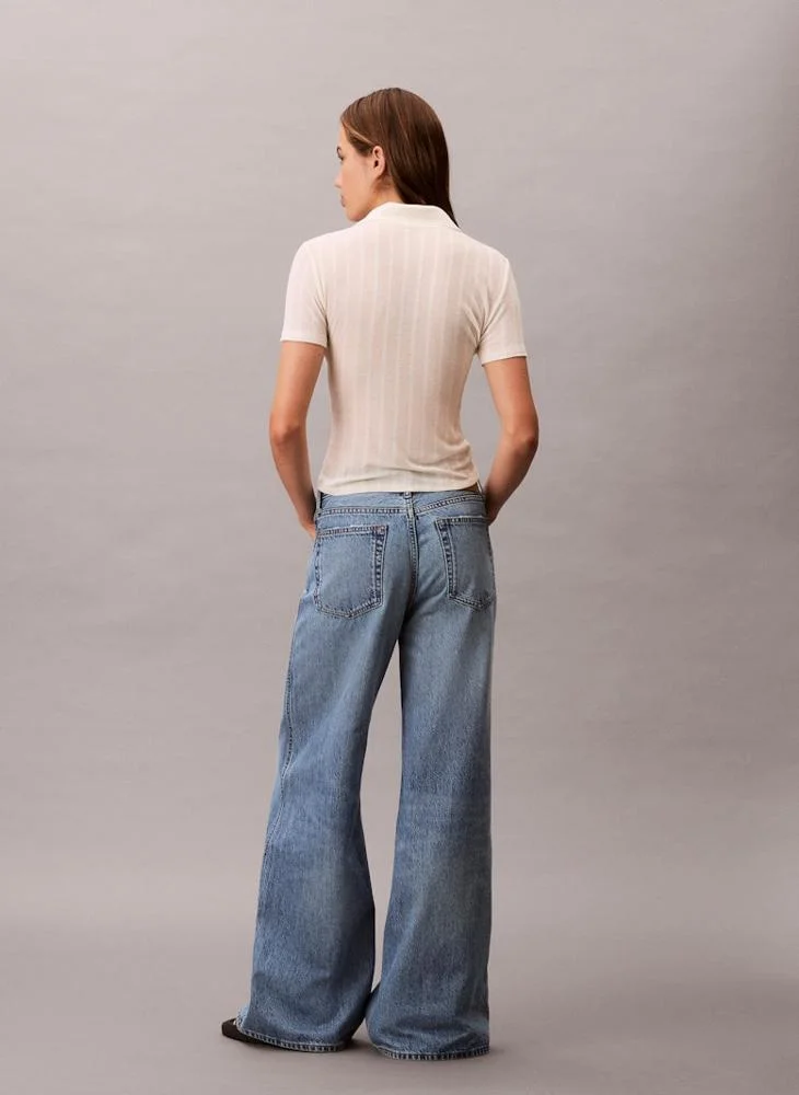 Calvin Klein Jeans Casual Wide Leg Jeans