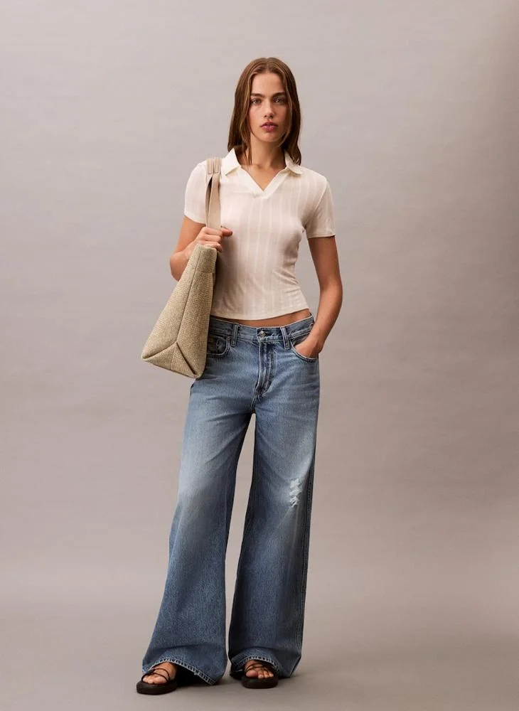 Calvin Klein Jeans Casual Wide Leg Jeans