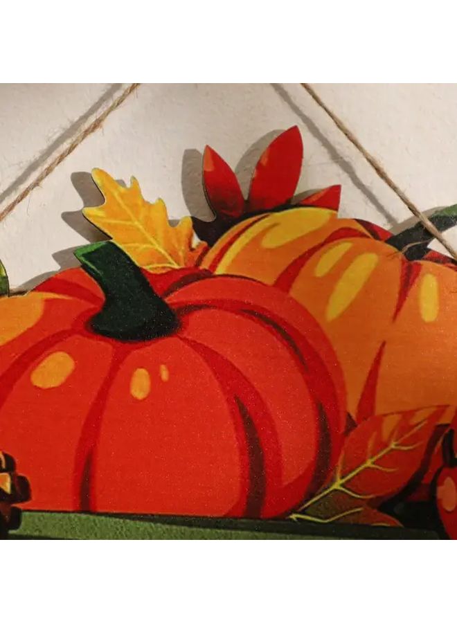 Rustic Autumn Pumpkin Wooden Door Hanger Model A Halloween Fall Decor Home Kitchen - Image 5