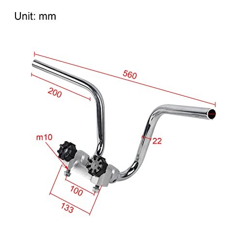 FLYPIG New Motorcycle Handlebar Splitter Handle Bar fit for Honda Z50 Z50 STYLE Z50J MONKEY REPLICA DAX/CT70 Z50R G50F GOLF50 MONKEY BIKE PARTS - Image 2
