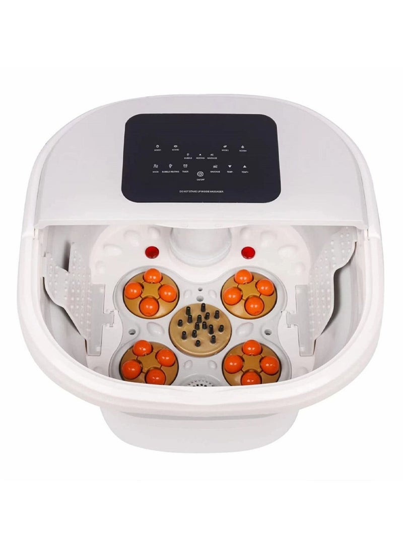 MARGOUN Foot Bath with Massage with Remote Control Foot Bath Multiple Massage Modes Timing Foldable Foot Bath for Relaxation Fatigue Relief Pain Relief  - Image 1