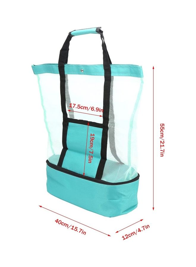 NIBEMINENT Beach Tote With Insulated Cooler Bag  - Image 4