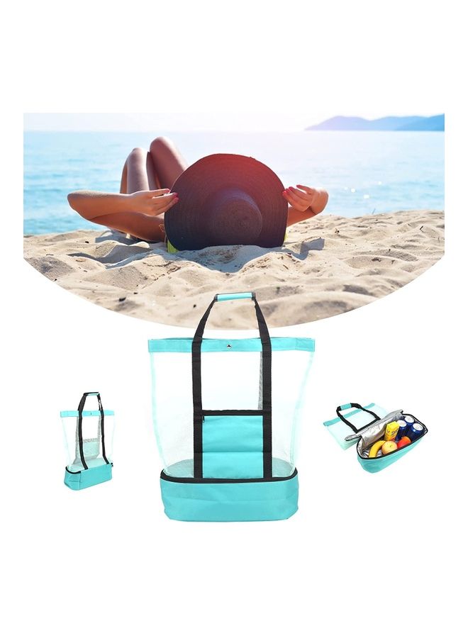 NIBEMINENT Beach Tote With Insulated Cooler Bag  - Image 5