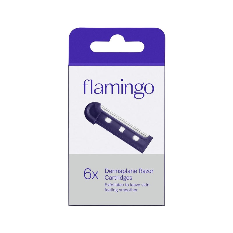 Flamingo Dermaplane Blades Refills Dermaplane Razor for Women Face 6 Razor Blades