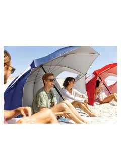 Cool Baby COOLBABY Portable Sunshade Beach Tent Umbrella Rain Canopy Umbrella for Beach and Sports Events With Window Beach Umbrella Blue  - Image 2