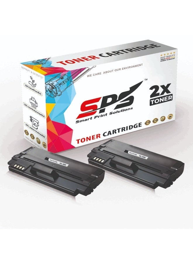 Smart Print Solutions SPS Compatible Toner Cartridges for Samsung - ML-1630 | 2x Black | Yield Upto 2,000 Pages - Image 1