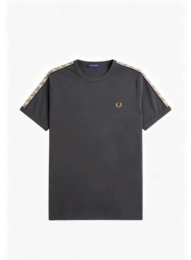 FRED PERRY Men's Short-Sleeve T-Shirt, Minimalist Casual Color-Blocking Trim Half-Sleeve Top - Image 2