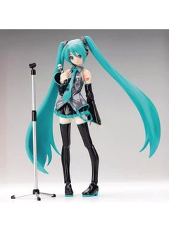 General Cute Hatsune virtual singer anime action doll, green onion girl cartoon doll statue game doll model, living room decoration Hatsune Miku collection, is a gift for boys and girls fans  - Image 1