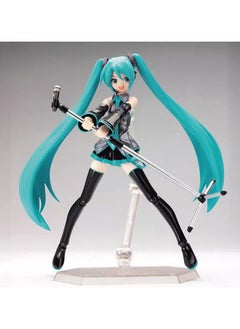 General Cute Hatsune virtual singer anime action doll, green onion girl cartoon doll statue game doll model, living room decoration Hatsune Miku collection, is a gift for boys and girls fans  - Image 2