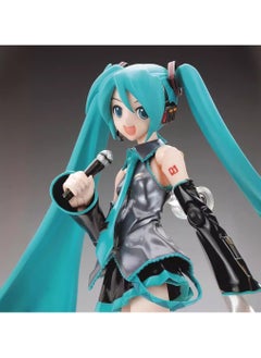 General Cute Hatsune virtual singer anime action doll, green onion girl cartoon doll statue game doll model, living room decoration Hatsune Miku collection, is a gift for boys and girls fans  - Image 3
