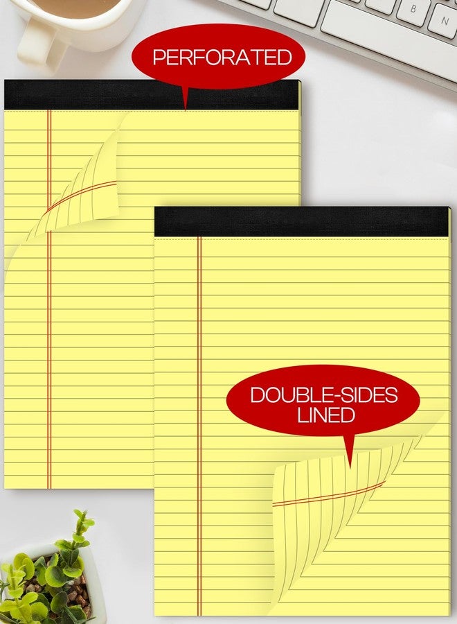 Aidunmis 8 Pack Yellow Legal Pads 8.5 x 11 Wide Ruled Note Pads 8.5 x 11 Lined Paper Writing Pads Yellow Notepads 8.5 x 11 Notebook Paper for Work Legal Notepads Yellow Pads of Paper 30 Sheets per Legal Pad - Image 5