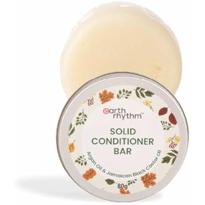 Earth Rhythm SOLID CONDITIONER BAR Â€“ ARGAN & BLACK CASTOR, DEEP CONDITIONING + FRIZZ CONTROL, NO PARABENS & SULPHATES - Image 2