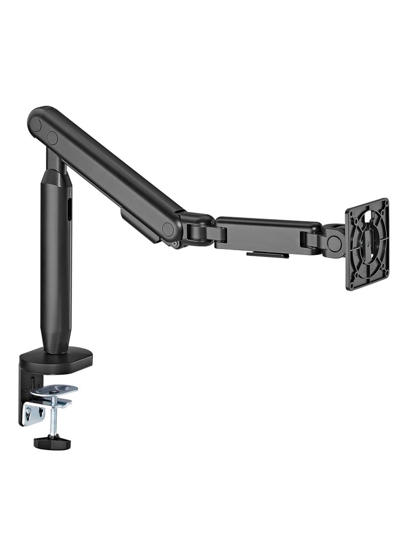نيوستار ذراع شاشة نيوستار فردي بدعم نابضي 17–35″ | حامل مكتب غازي قابل للتعديل، تركيب بمشبك أو فتحة، يتحمل حتى 11 كجم، إمالة ودوران كامل – LDT76-C012 - Image 1