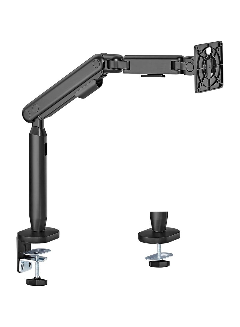 نيوستار ذراع شاشة نيوستار فردي بدعم نابضي 17–35″ | حامل مكتب غازي قابل للتعديل، تركيب بمشبك أو فتحة، يتحمل حتى 11 كجم، إمالة ودوران كامل – LDT76-C012 - Image 2