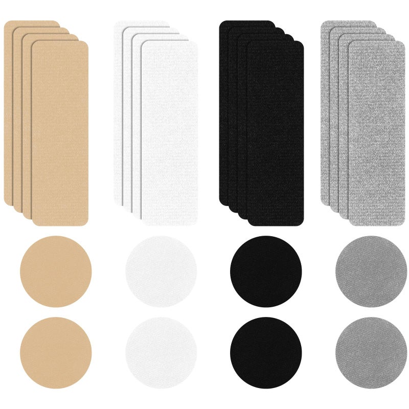 24 shoe patches for shoulders, heel repair, rectangular, round shape, for shoes, self-adhesive patch kit, for heels, for tennis shoes, tennis shoes, shoes - Image 1
