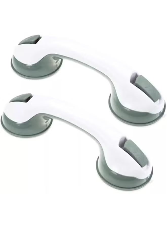 Pack of 2 Suction Grab Bars for Shower and Bath, Portable Safety Support Handles with Strong Hold Design, Easy Installation for Daily Stability - Image 4
