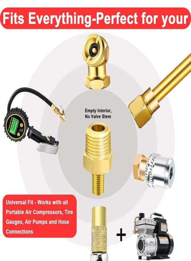 Godeson 1/4 NPT to Schrader Valve Adapter (Pack of 2) for Portable Air Compressor/Pump - Image 4
