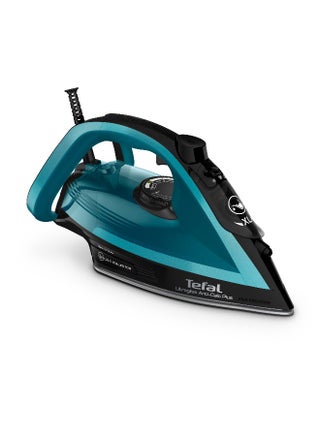 TEFAL Ultragliss Anti-Calc Plus Steam Iron | 2800W | Removable Calc Collector | 50 g/minute Cont | Steam Output | Black/Bleu | 2 Years Warranty | FV6832M0 270 ml 2800 W FV6832M0 Black Glama / Bleu Boreal