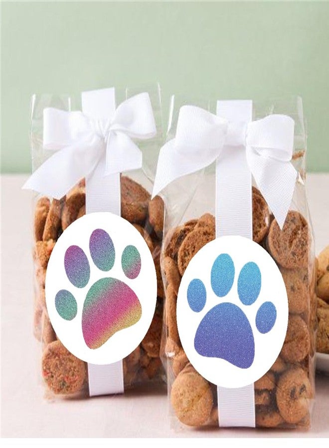 Hohamn 600 Pcs Dog Paw Stickers Roll for Kids 1.5 Inch Round Puppy Dog Paw Label Stickers for Toddlers Boys Girls Birthday Party Favors Gifts Decoration Envelope Seals Classroom Reward - Image 4