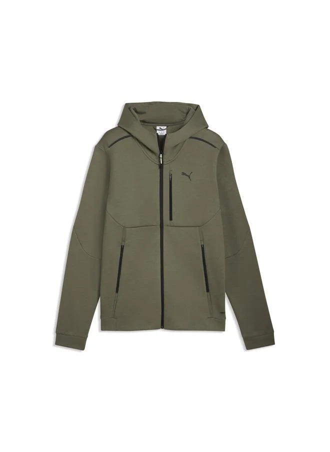 Puma Loden Green PUMATECH Full Zip Hoodie Men for Men | Best Price UAE