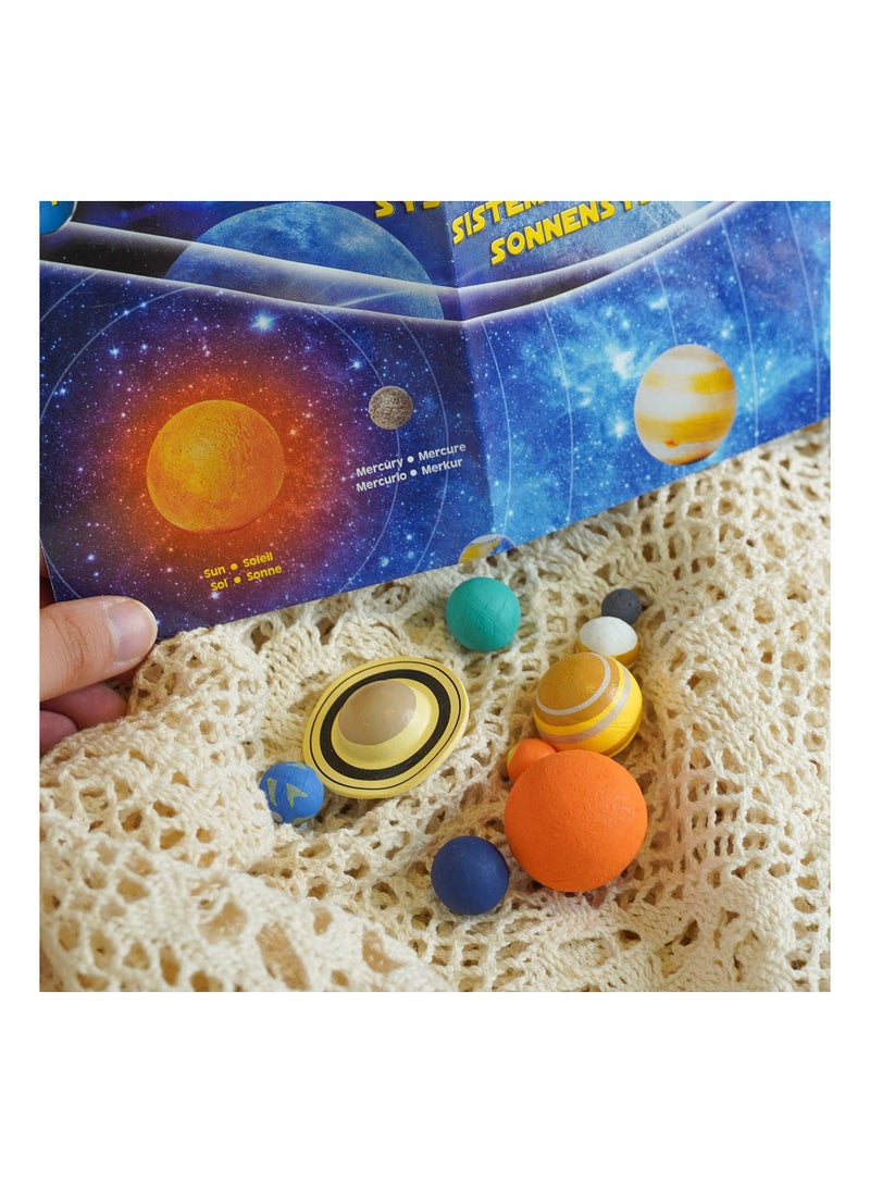 null - Nine Planets Model Solar System Playset - Educational Astronomy Toy for Kids and Toddlers, Perfect for Young Space Enthusiasts and Learning Activities. - Image 1