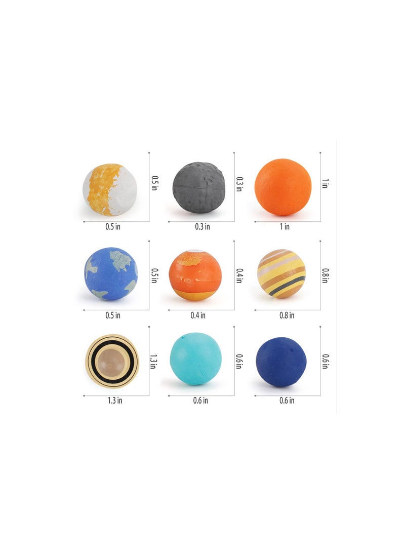 null - Nine Planets Model Solar System Playset - Educational Astronomy Toy for Kids and Toddlers, Perfect for Young Space Enthusiasts and Learning Activities. - Image 1