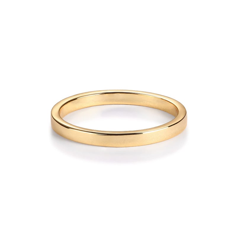 PAVOI 14K Gold Plated Stacking Ring | Bands for Women (Yellow Plated, 8) - Image 3