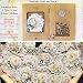 CATaireen Vintage Junk Journal Items Kit Pre Cut Paper Cards Cutout Cardstock Art Aesthetic Decor Hollow Out Craft Elements Small Embellishments Supplies for Adults Scrapbook Pack Floral White - Image 3