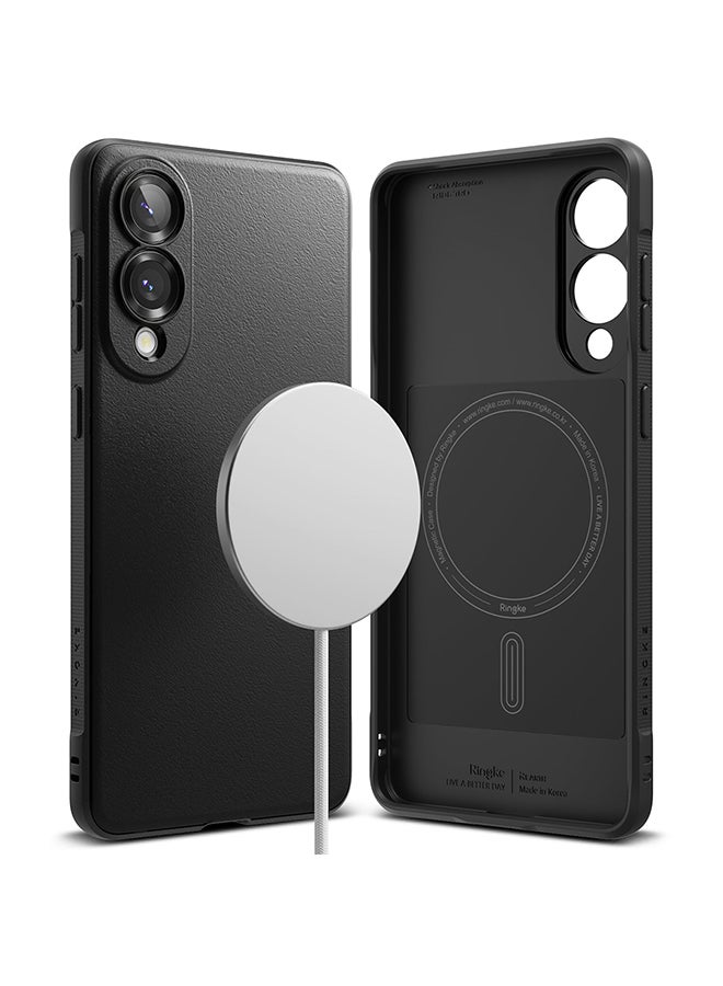 Ringke Onyx Magnetic For Samsung Galaxy S25 Edge Case (2025), Enhanced Grip Tough Flexible TPU Shockproof Rugged TPU Bumper Drop Protection Phone Cover -Black Black - Image 1