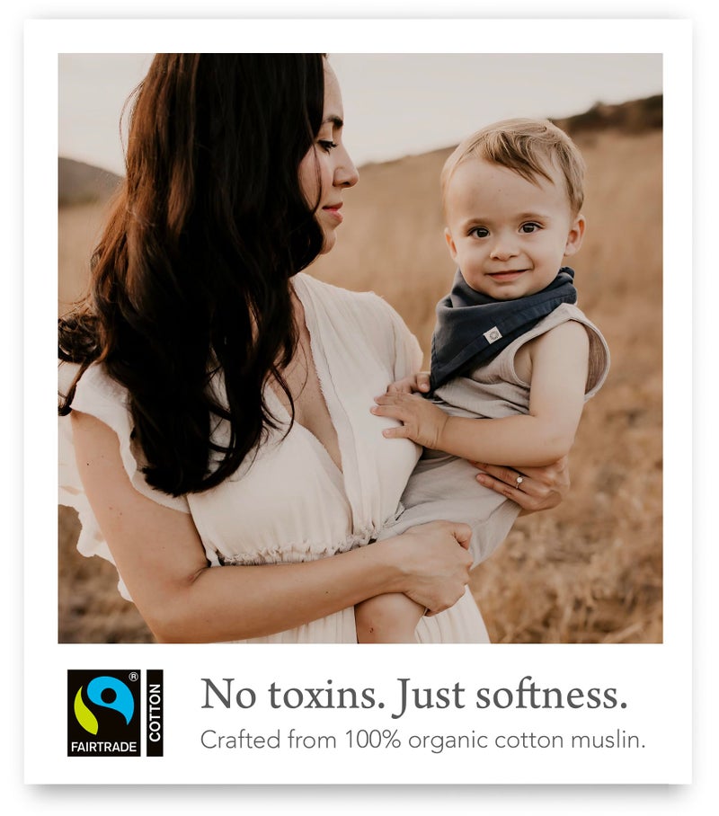 Kishu Baby Indi Organic Baby Bandana Bibs - Fairtrade 4-Way Reversible Drool Bibs for Boys & Girls - Unisex (Set of 5) (Pacifica) - Image 3