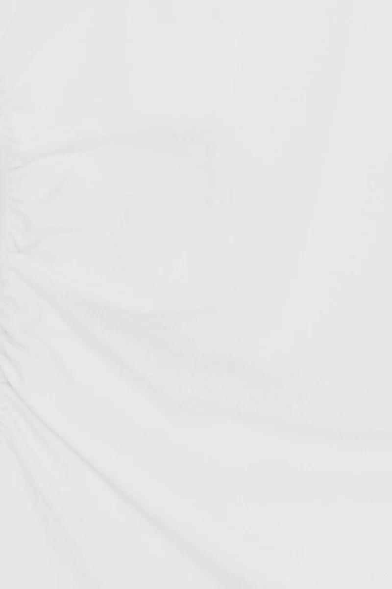 Dilvin White DILVIN Slim Fit V-Neck Knit Blouse for Women | Best Price UAE
