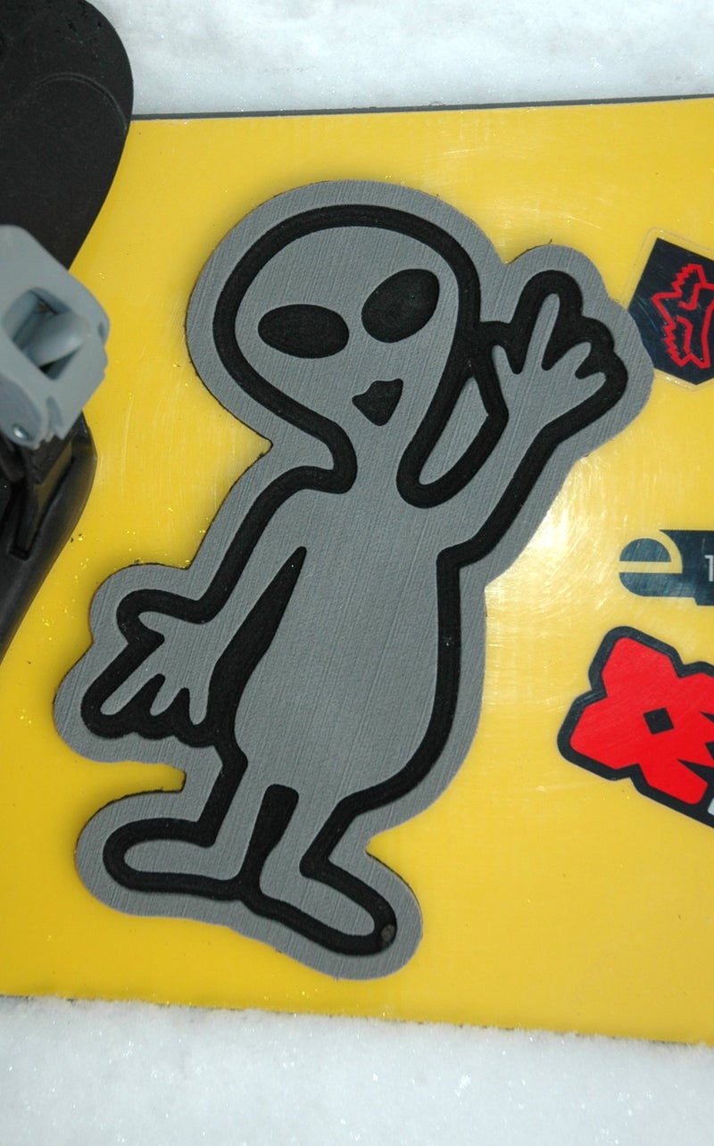 Toejamr Snowboard Stomp Pad - Alien - Gray - Image 4