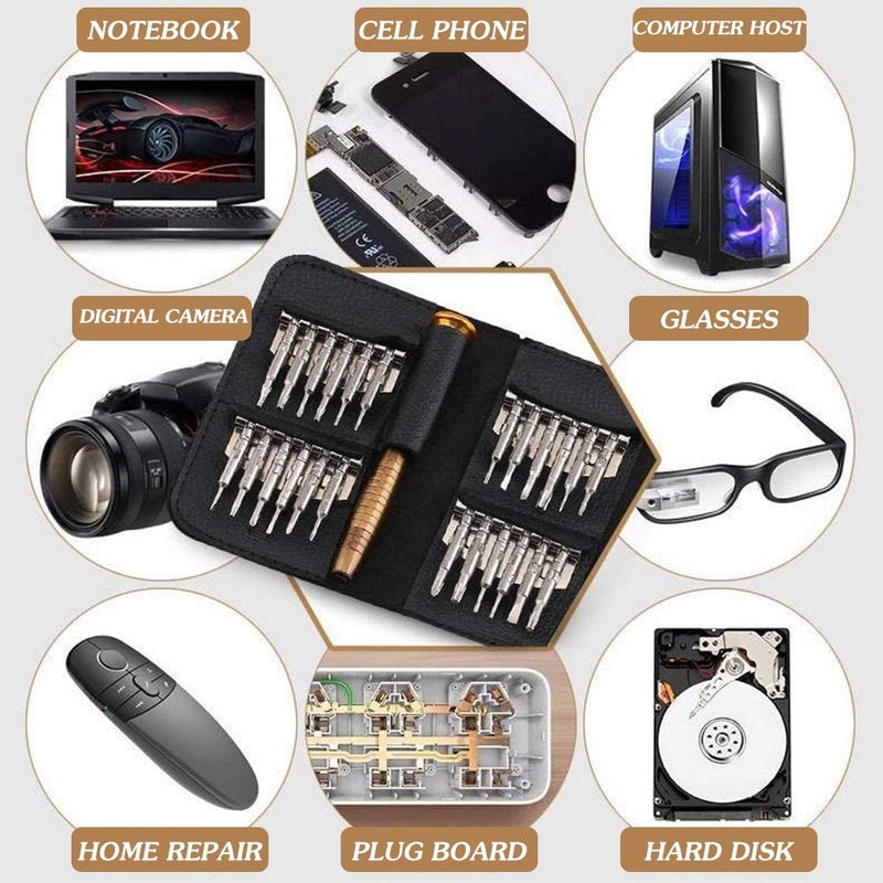 R3 Screwdriver Set 25-In-1 Precision Screwdriver Kit, Replaceable Bits Repair Tool Kit for Computer, Laptop  - Image 3