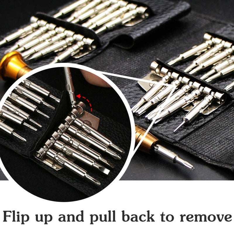 R3 Screwdriver Set 25-In-1 Precision Screwdriver Kit, Replaceable Bits Repair Tool Kit for Computer, Laptop  - Image 5