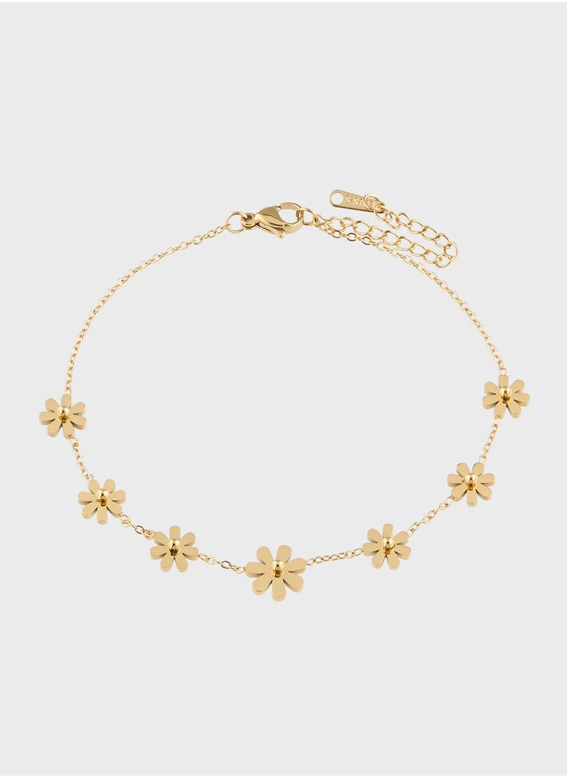ELLA - Floral Anklet - Image 1