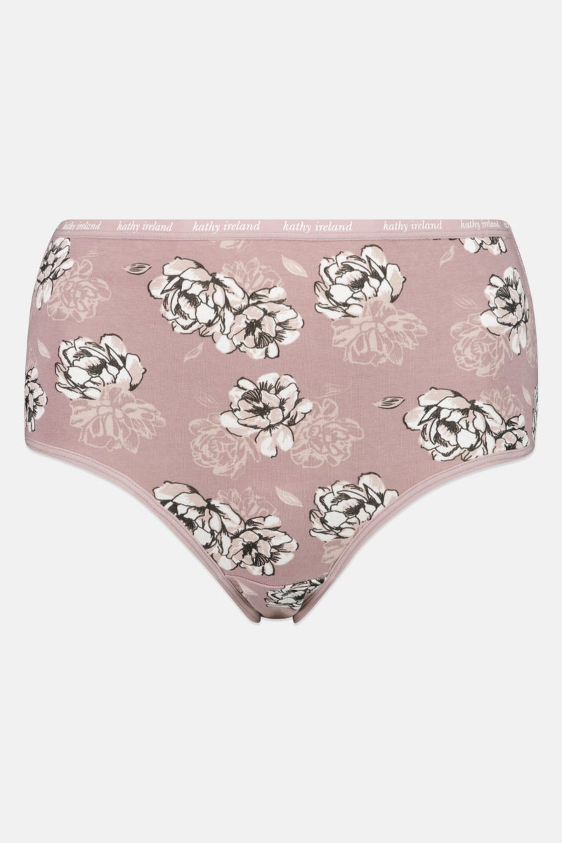 Kathy Ireland Women 5 Pcs Allover Print Briefs, Multicolor  - Image 2