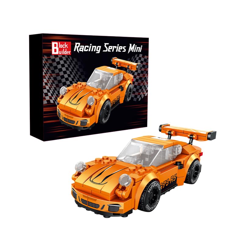 Block Builder 911 Racing Car Building Block Set 230 Pieces Racing Car Building Blocks for Kids and Adults - Image 1