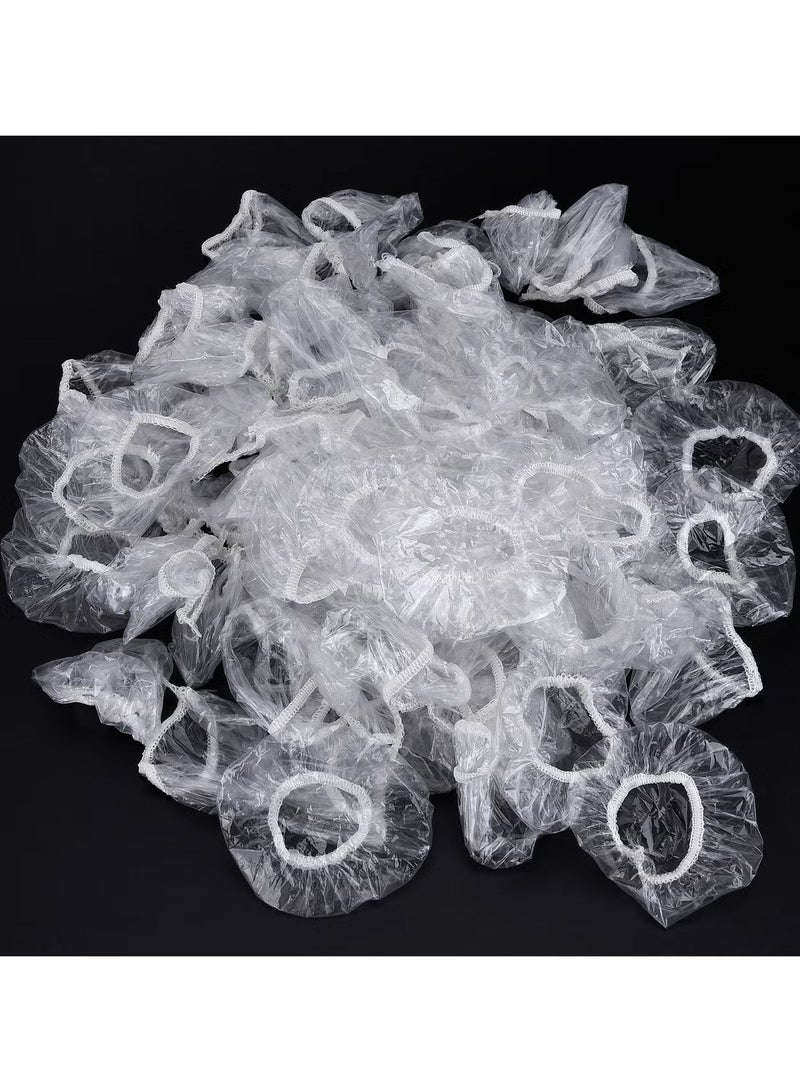 100 Pack Clear Disposable Ear Protectors, Waterproof Plastic Ear Cover for Bathing and Hair Dye, Spa and Salon Accessories (One Size) - Image 3