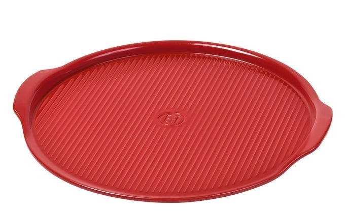 MADE IN FRANCE FLAME PIZZA STONE 146 X 146 BURGUNDY