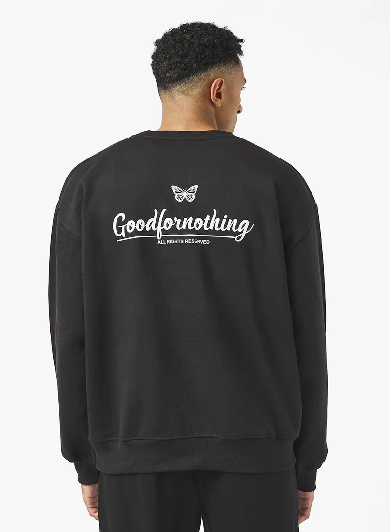 Seventy Five Oversized Graphic Sweatshirt