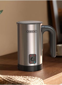 HiBREW HiBREW 4 in 1 Portable Electric 450W Silver Milk Frother Frothing Foamer Fully automatic Milk Warmer Cold/Hot Latte Cappuccino Chocolate Protein powder M3A  - Image 5