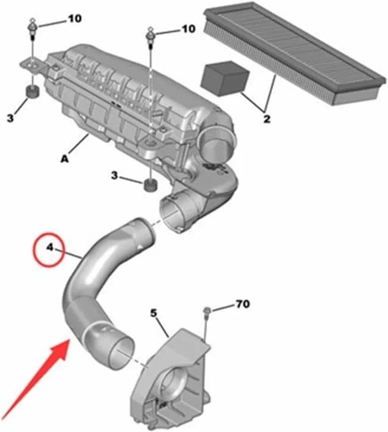 Wivplex Air Intake Pipe for Peugeot and Citroen - Image 5