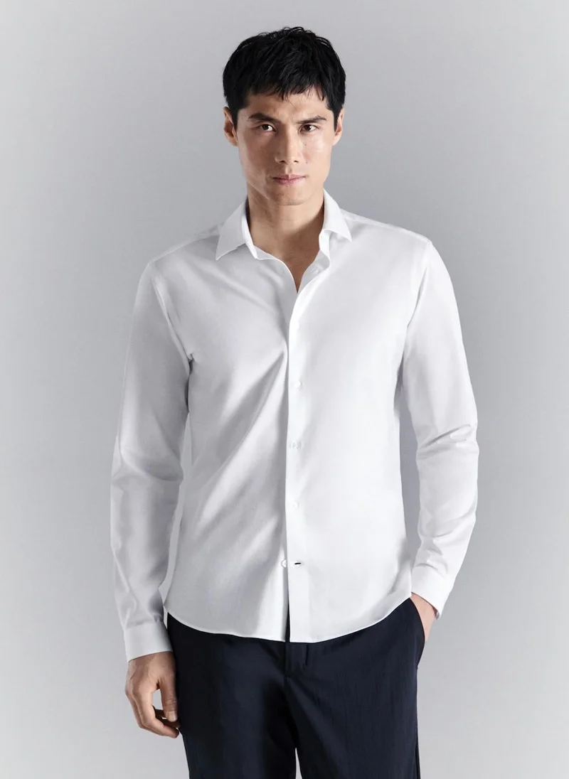 مانجو مان Comfort stretch non-iron shirt