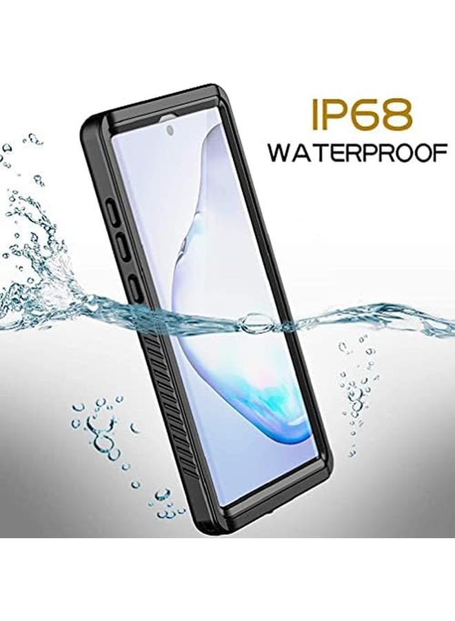 erorex Waterproof Samsung Galaxy Note 10 Plus Case For Redpepper Clear Sound Quality Built In Screen Protector With Fingerprint ID Film Ip68 Waterproof Case For Samsung Note 10 Plus 5G Black - Image 3