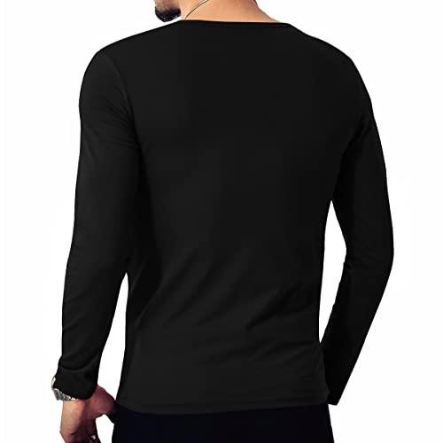 LOGEEYAR Mens Slim Fit T-Shirt Contrast Color Tee Gradient Stitching Short-Sleeve Cotton Tops Z-Green - Image 2