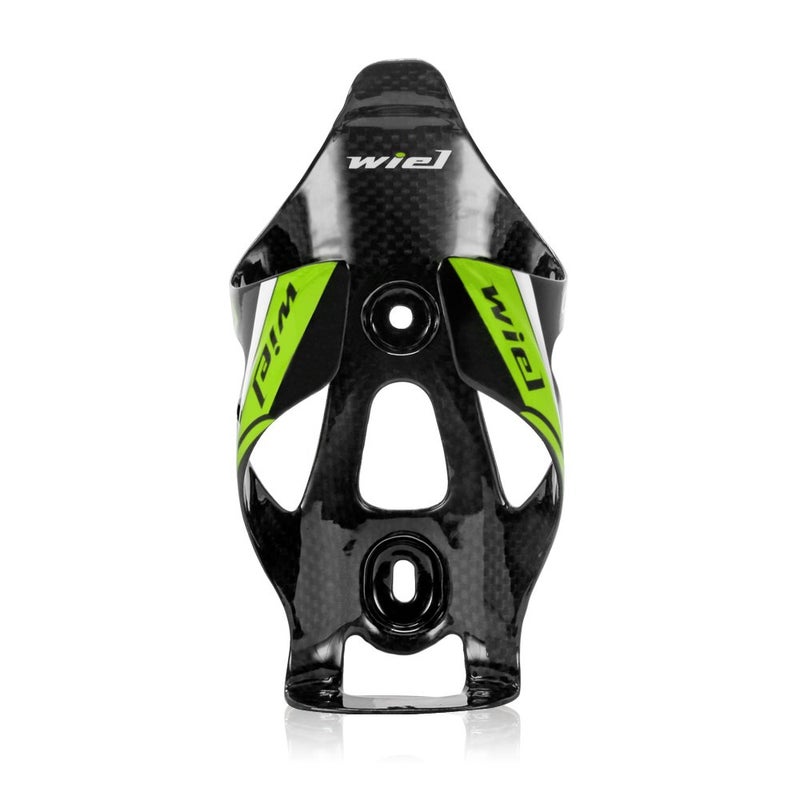 Wiel Full Carbon Fiber Bicycle Bike Light Drink Water Bottle Cage Holder Green 3K Glossy - Image 4