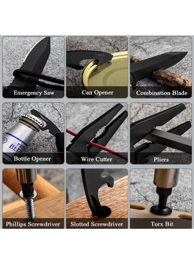 Men's & Women's Stainless Steel Pocket Knife with Pliers/Screwdrivers & Bottle Opener - Image 3