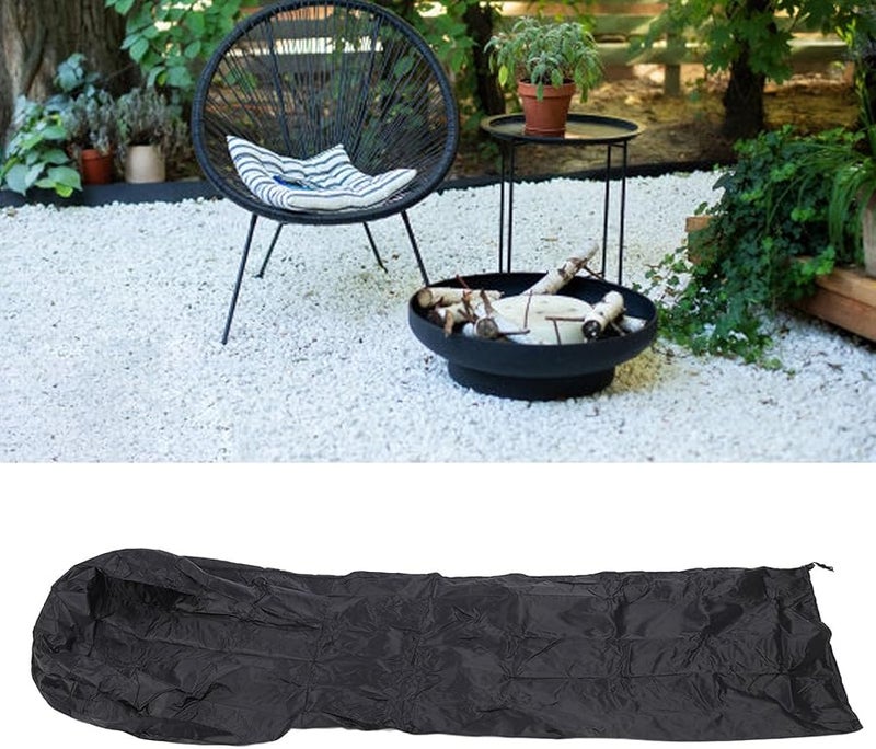 Rhawuyn09egpd6ic 13 Model Outdoor Heater Cover Waterproof Windproof Oxford Fabric Black - Image 5