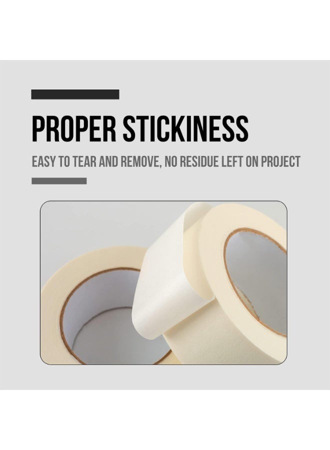 1 Roll Masking Tape 2 inches x 20 Yards | Strong Adhesive Tape for Painting, Decorating, DIY Home, Office, School Stationery, Arts, DIY Crafts - Image 3