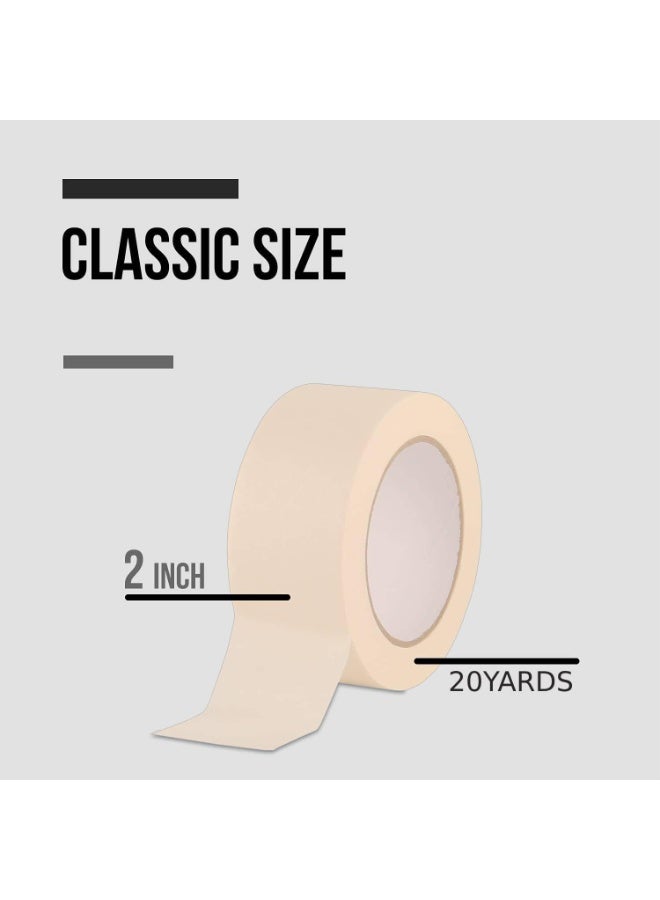 1 Roll Masking Tape 2 inches x 20 Yards | Strong Adhesive Tape for Painting, Decorating, DIY Home, Office, School Stationery, Arts, DIY Crafts - Image 5